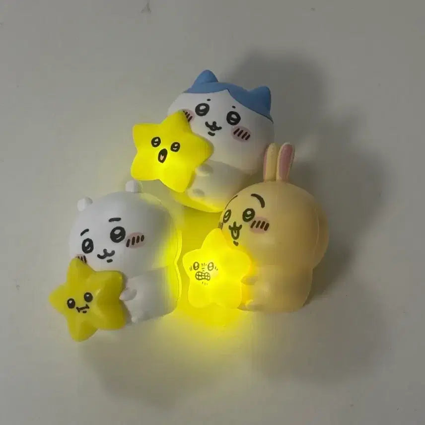 [BUNJANG] Chiikawa Star Together Bundle Gacha Light Figure Usagi Hachware / 치이카와 별과함께 일괄 가챠 라이트 피규어 먼작귀 우사기 하치와레