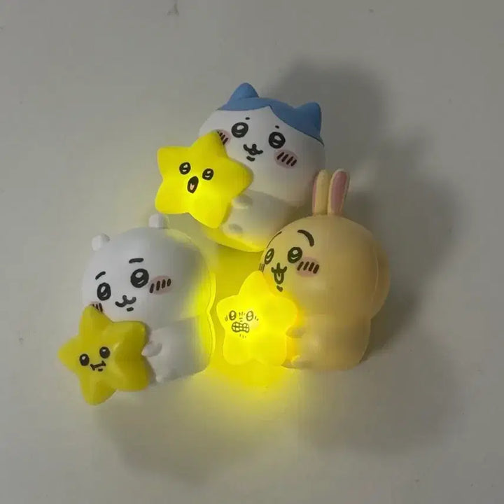 [BUNJANG] Chiikawa Star Together Bundle Gacha Light Figure Usagi Hachware / 치이카와 별과함께 일괄 가챠 라이트 피규어 먼작귀 우사기 하치와레