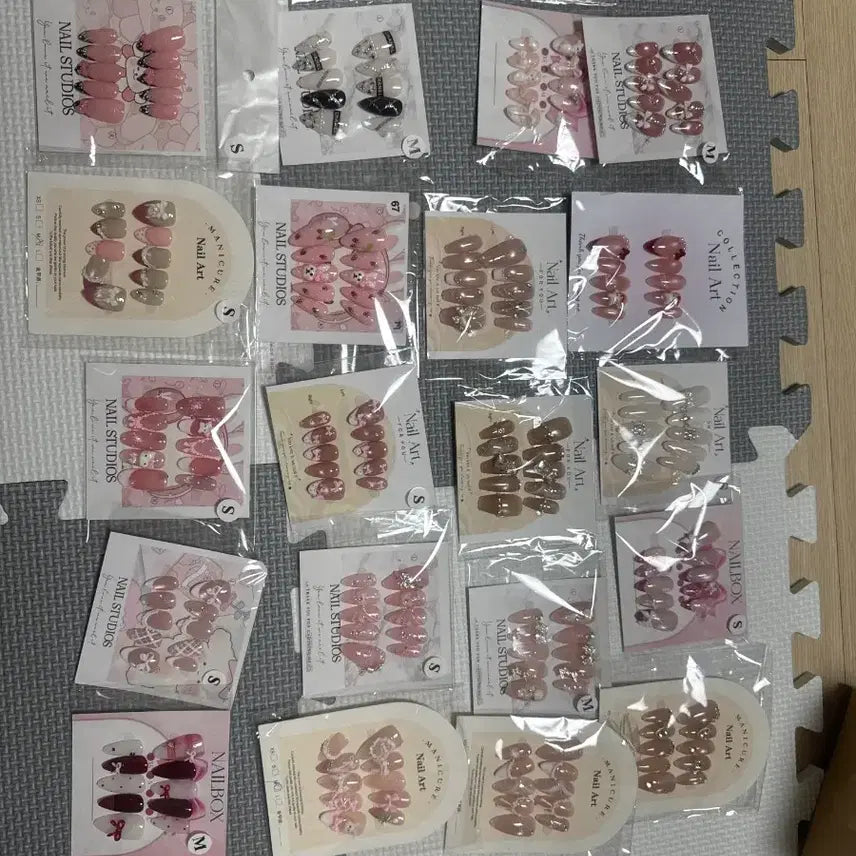 [BUNJANG] Assorted Design Gel Nail Tips Set / 다양한 디자인 젤네일 팁 세트