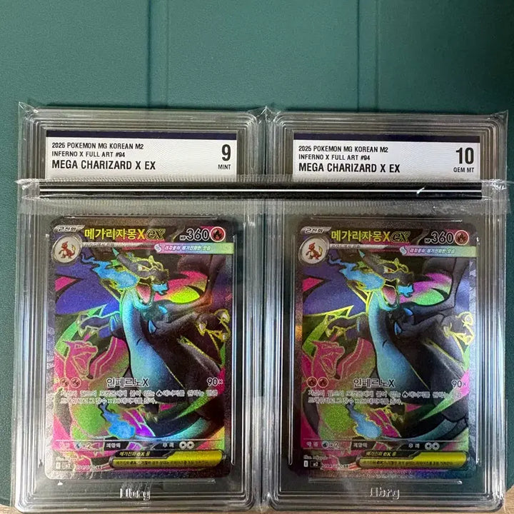 [BUNJANG] Pokemon Card Mega Charizard X EX Inferno X Full Art Graded Cards / 포켓몬 카드 메가 리자몽 X EX brg 10점