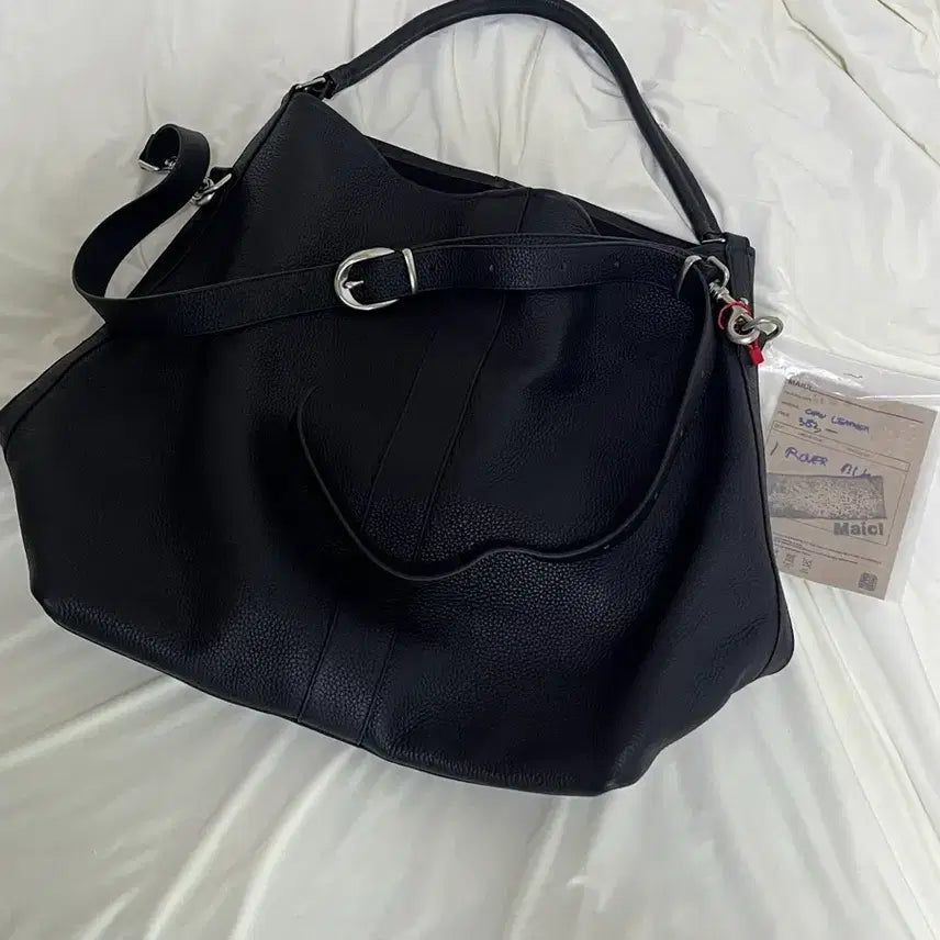 [BUNJANG] Michael Rover Black Leather Bag / Maicl Rover 마이클 가죽 로버백 블랙