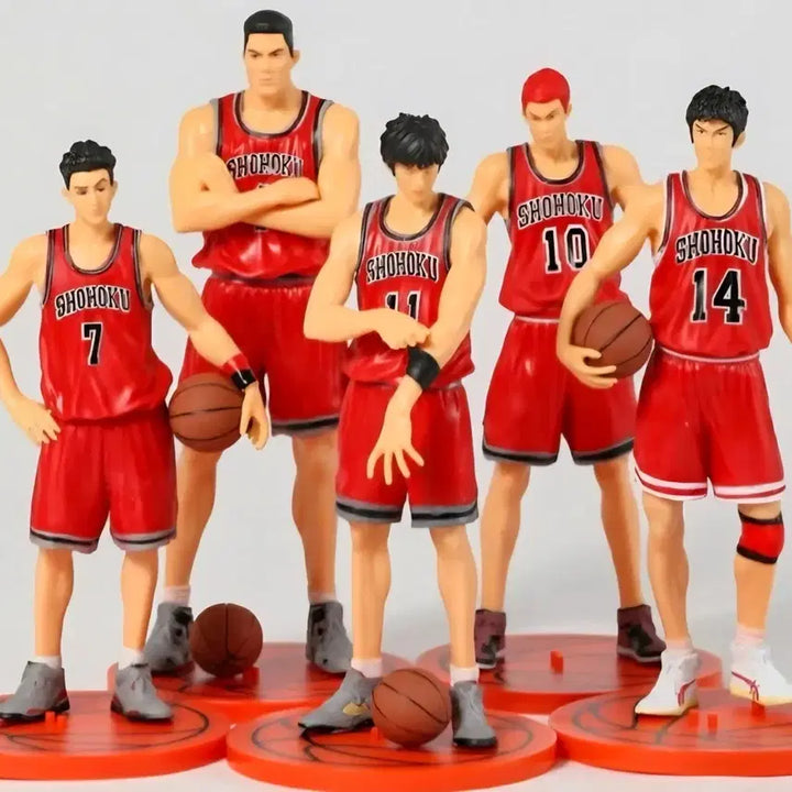 [BUNJANG] Slam Dunk Shohoku High School Team Large Figures Unsealed 5-Piece Bundle Set / 슬램덩크 북산팀 대형 피규어 미개봉 5종 세트로 일괄 판매합니다.