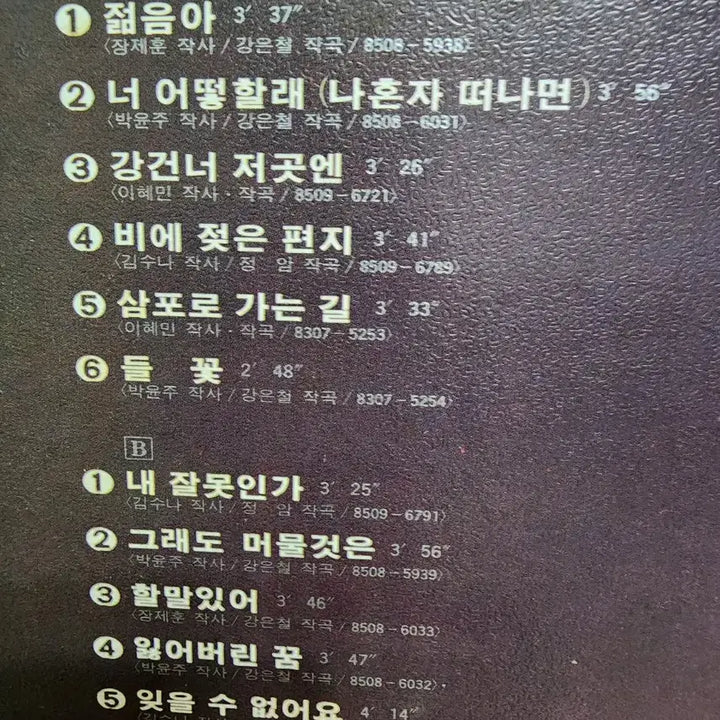 [BUNJANG] Kang Eun-chul Best LP / 가요) 강은철 Best LP