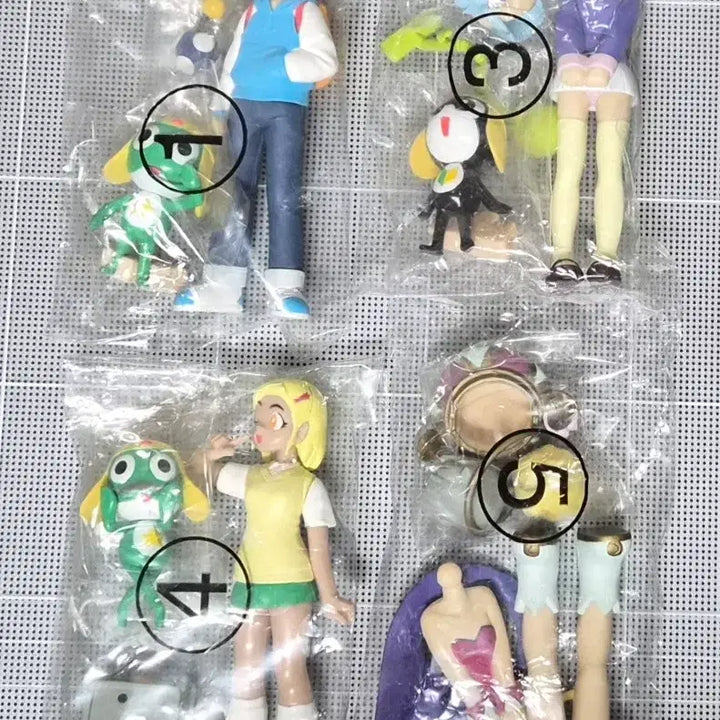 [BUNJANG] Keroro C-Model Figures Set (4 Types) / (할인) 케로로 c-model 피규어 4종 우주 한별 앙골 모아 타마마