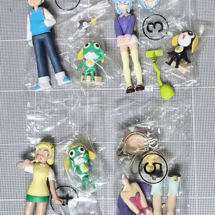 [BUNJANG] Keroro C-Model Figures Set (4 Types) / (할인) 케로로 c-model 피규어 4종 우주 한별 앙골 모아 타마마