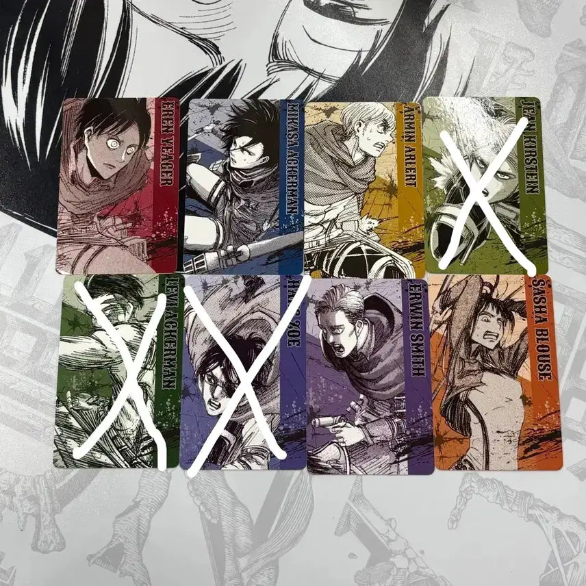 [BUNJANG] Attack on Titan Original Art Exhibition Random Photocard Bundle Set / 진격거 진격의 거인 원화전 전시회 랜덤 포토카드 일괄판매