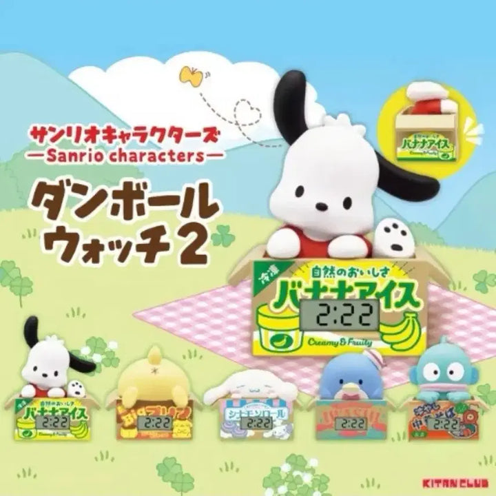 [BUNJANG] Sanrio Cardboard Clock Figure Cinnamoroll / 산리오 골판지 시계 피규어 가챠 시나모롤(새상품)