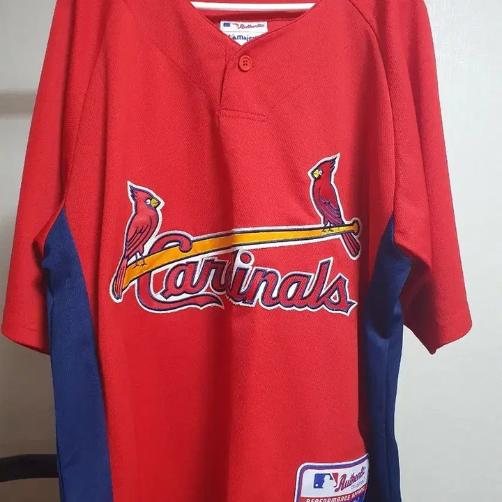 [BUNJANG] Majestic St. Louis Cardinals Short-Sleeve Jersey T-Shirt / 마제스틱 세인트루이스 카디널스 유니폼 져지 반팔티