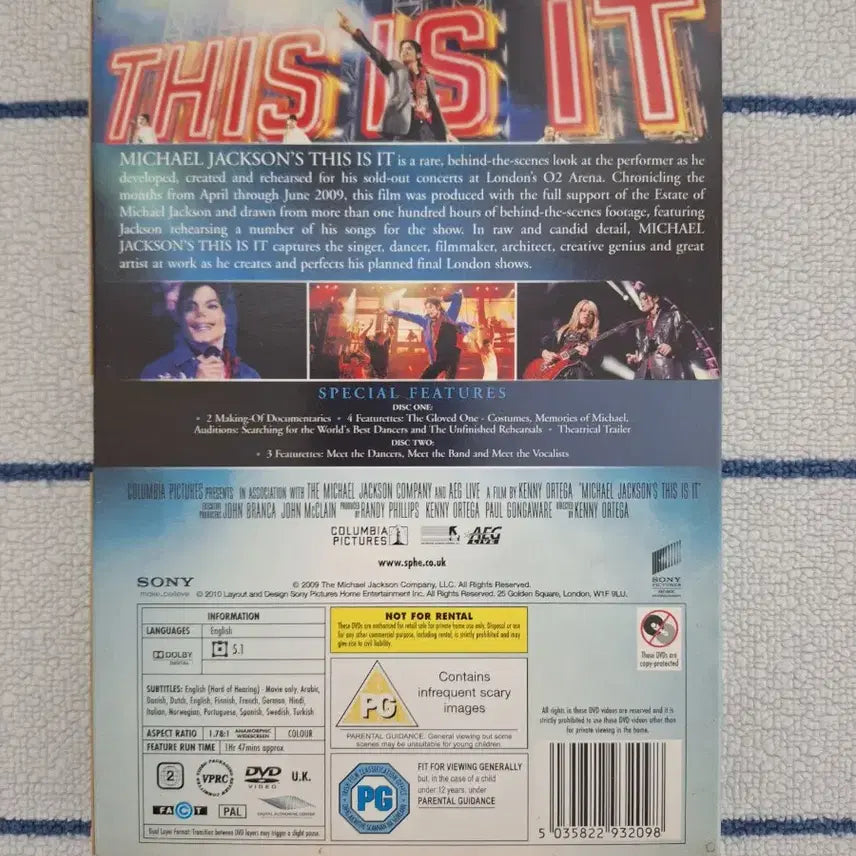 [BUNJANG] Michael Jackson This Is It DVD / 마이클 잭슨 This Is It DVD