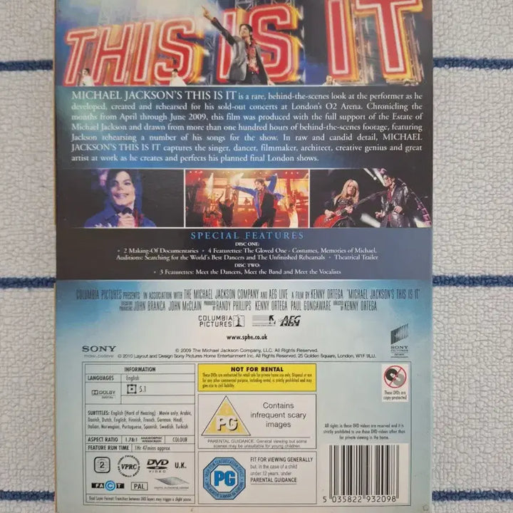 [BUNJANG] Michael Jackson This Is It DVD / 마이클 잭슨 This Is It DVD