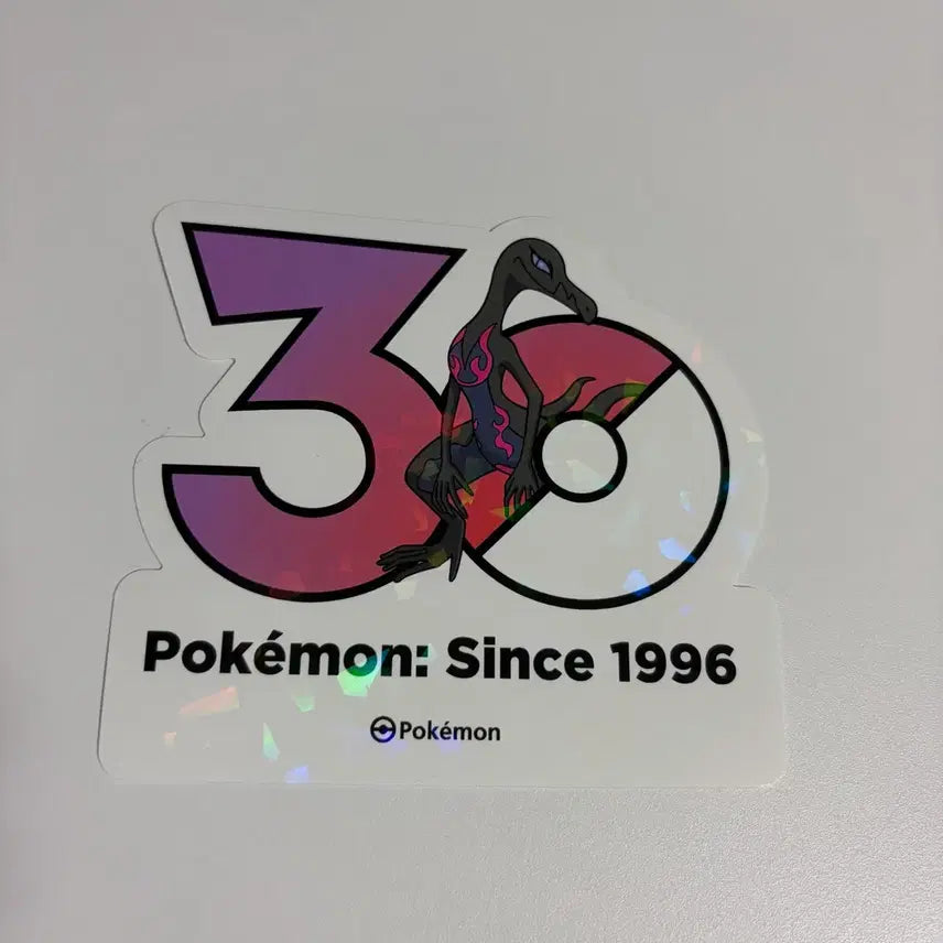 [BUNJANG] Pokemon 30th Anniversary Logo Sticker / 포켓몬 30주년 로고 스티커 염뉴트