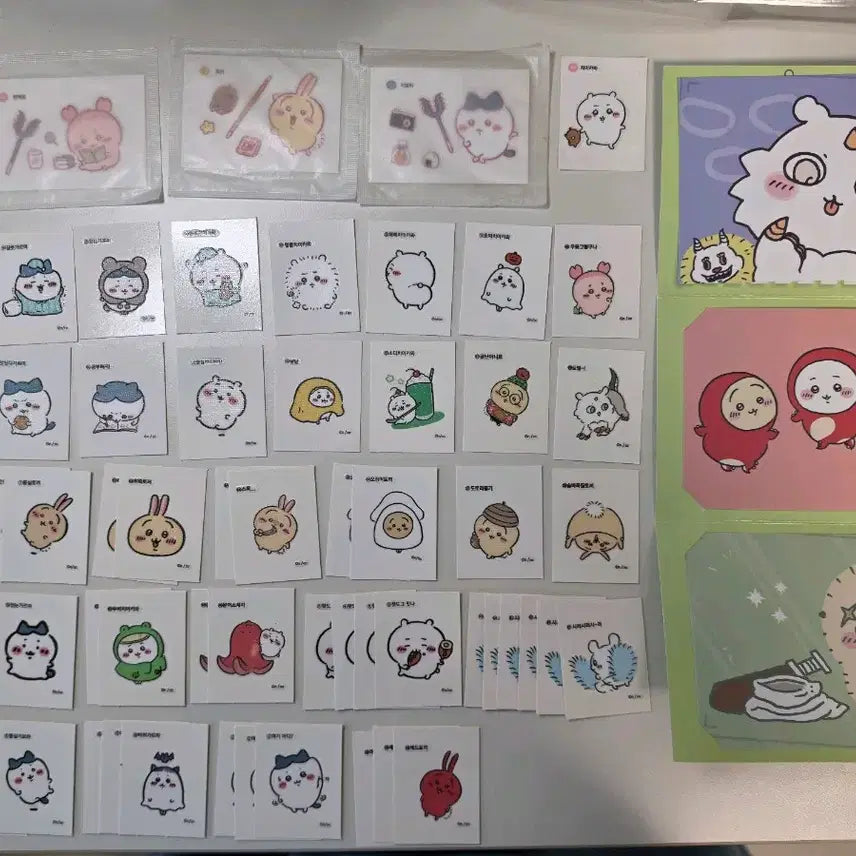 [BUNJANG] Chiikawa Sealing Sticker Bromide Set / 먼작귀 치이카와 띠부씰 /올리브영 베이글칩 띠부 /브로마이드