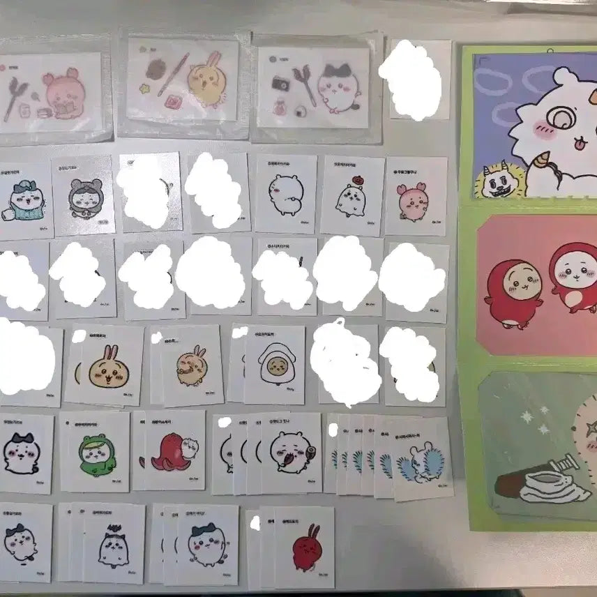 [BUNJANG] Chiikawa Sealing Sticker Bromide Set / 가격인하 / 먼작귀 치이카와 띠부씰 /올리브영 베이글칩 띠부 /브로마이드