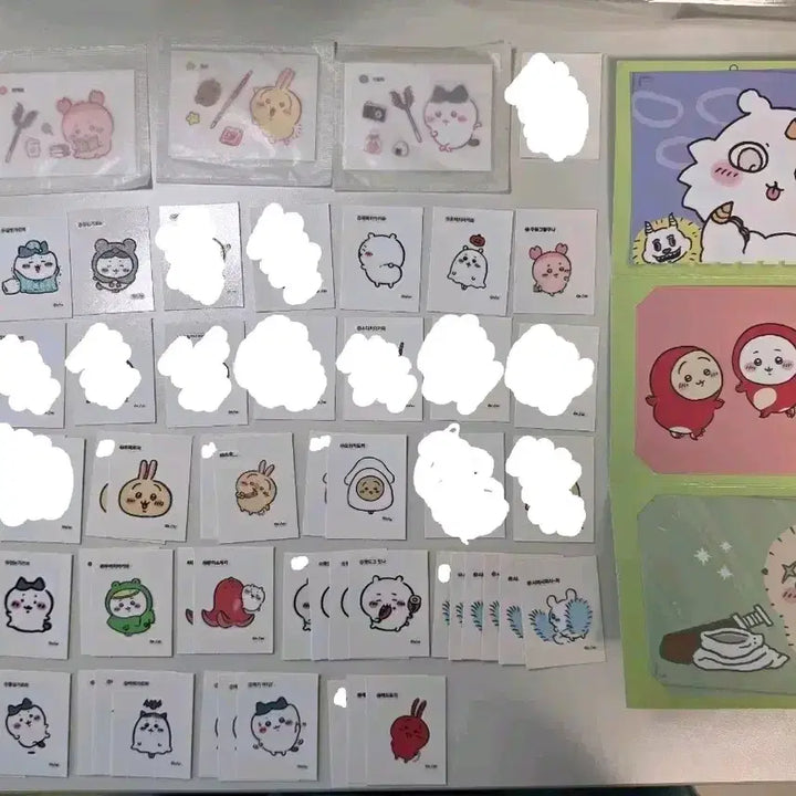 [BUNJANG] Chiikawa Sealing Sticker Bromide Set / 가격인하 / 먼작귀 치이카와 띠부씰 /올리브영 베이글칩 띠부 /브로마이드