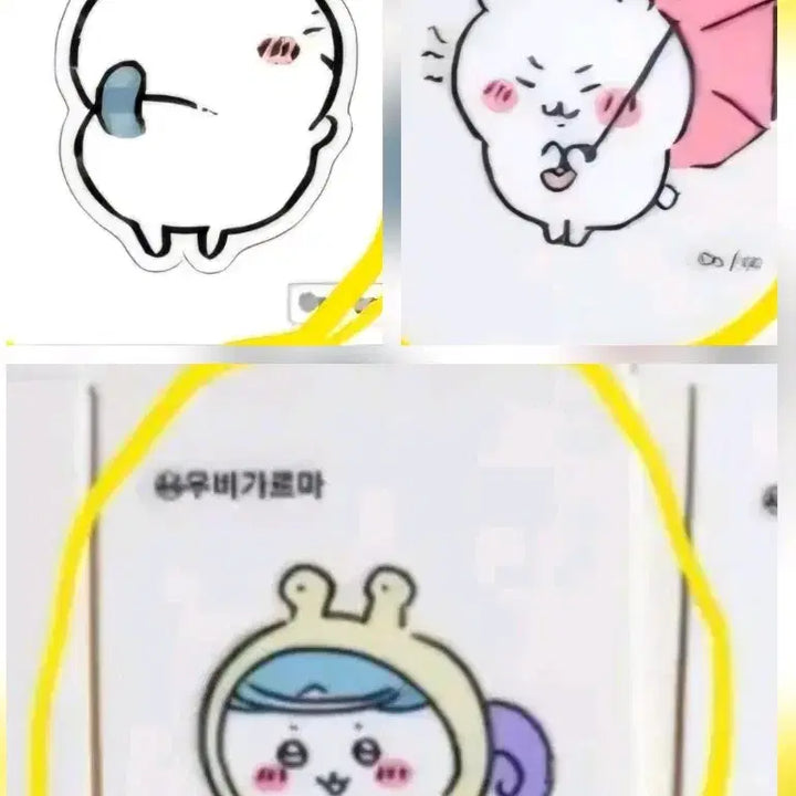 [BUNJANG] Chiikawa Sealing Sticker Bromide Set / 먼작귀 치이카와 띠부씰 /올리브영 베이글칩 띠부 /브로마이드