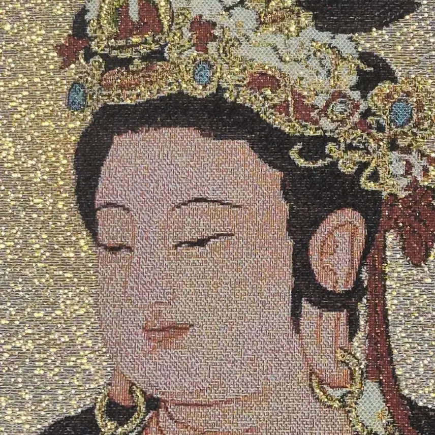 [BUNJANG] Guan Yin Bodhisattva Scroll (Gold Thread Weaving) / 관세음보살족자(금색실짜임)