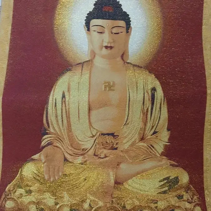 [BUNJANG] Wooden Amitabha Buddha Scroll / 나무아미타블족자(부처님족자)