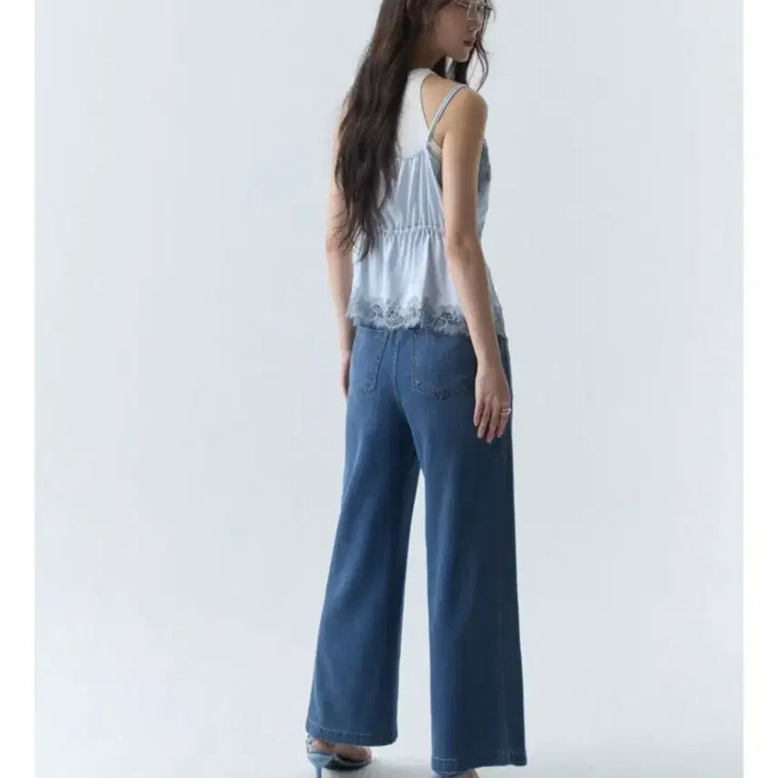 [BUNJANG] Georges Rech Summer Denim Wide Pants / 죠르쥬레쉬 여름 데님 팬츠(새제품)