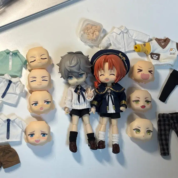 [BUNJANG] Ensemble Stars Nendoroid Nendoroid Doll Parts Bundle Set / 앙스타 츠키나가 레오 세나 이즈미 넨도로이드 넨비츠 오비츠 일괄