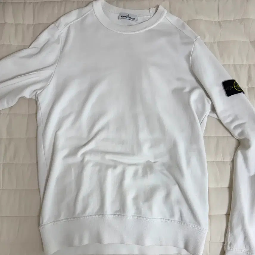 [BUNJANG] Stone Island Sweatshirt White L / 스톤아일랜드 맨투맨 화이트 [L] 새상품급
