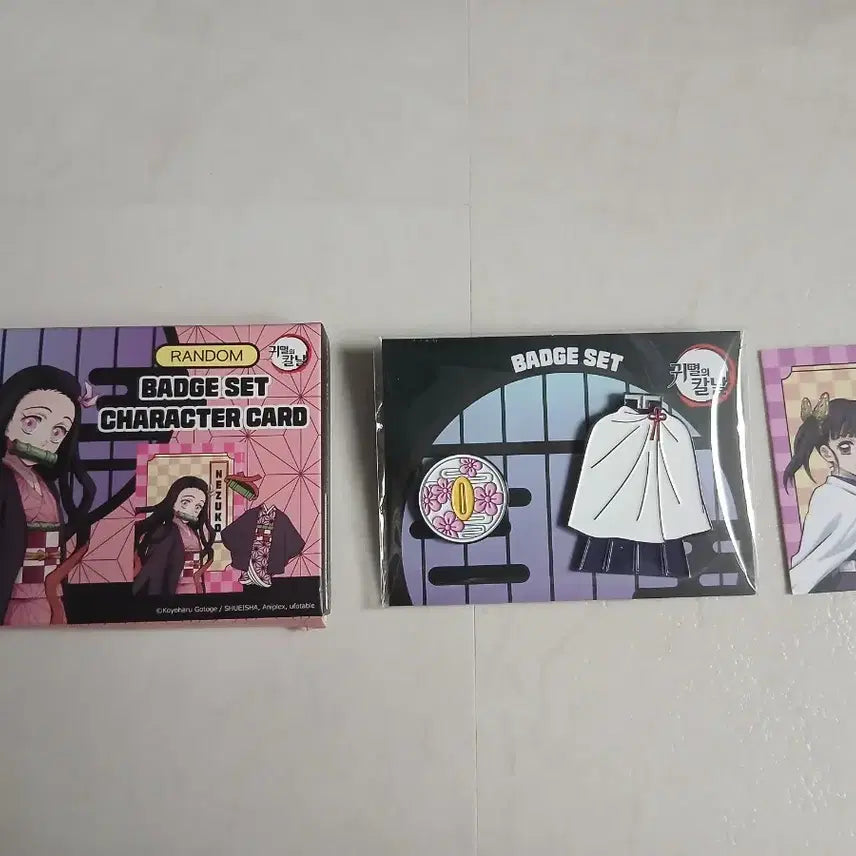 [BUNJANG] Demon Slayer CGV Badge Set Kanawo, Genya, Inosuke Bundle Set / 귀멸의 칼날 CGV 뱃지 카나오 겐야 이노스케 일괄