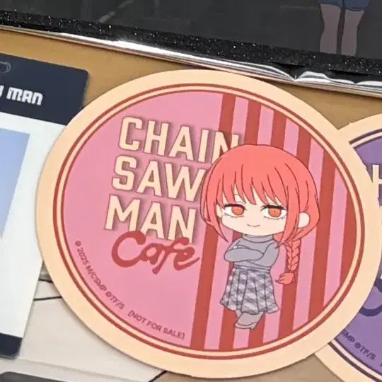[BUNJANG] Chainsaw Man Cafe Makima Food Special Coaster / 체인소맨 카페 음식특전 코스터 마키마