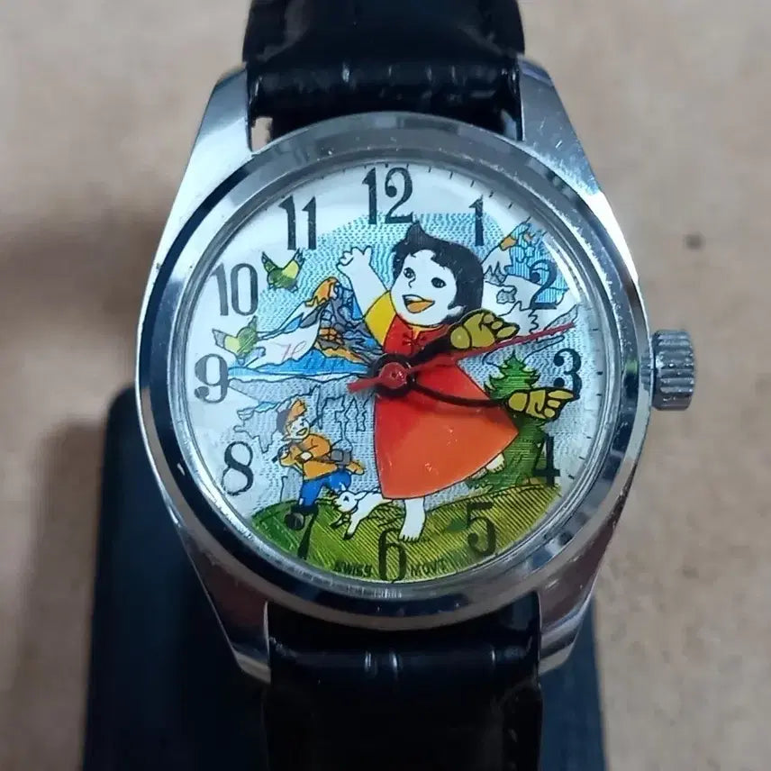 [BUNJANG] Heidi Vintage Mechanical Wrist Watch / 하이디 빈티지 만화 캐릭터 빈티지 손목 시계(기계식)