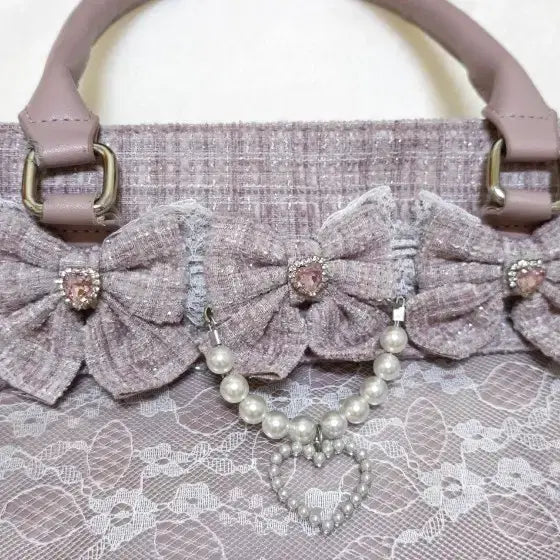 [BUNJANG] Ankruze Tweed Large Ita Bag / 앙크루즈 트위드 대사이즈 이타백