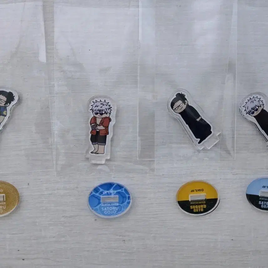 [BUNJANG] Jujutsu Kaisen Jollie Acrylic Stand Set (Geto, Gojo) / 주술회전 지로리 아크릴 스탠드 회옥절 게토 고죠 멘소레 게토 고죠 일괄