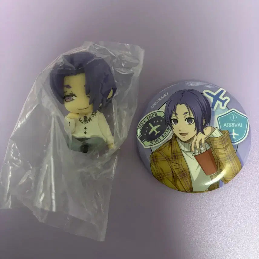 [BUNJANG] Blue Lock Reo Shoulder Mount &amp; Travel Can Badge Bundle Set / 블루록 레오 어깨쿵&amp;여행 캔뱃지 일괄