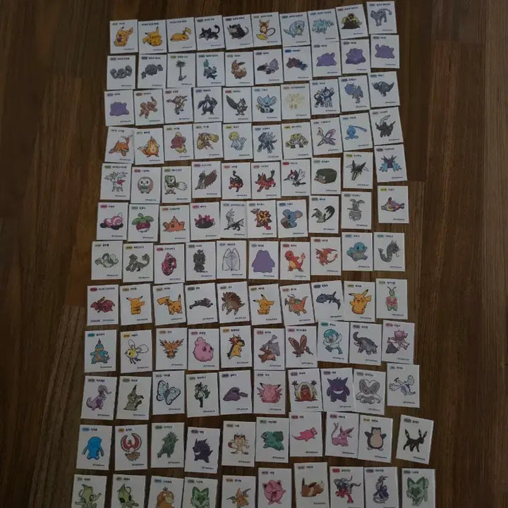 [BUNJANG] Pokemon Stickers 120 Types Bundle Set / 포켓몬띠부씰 120종 일괄판매합니다