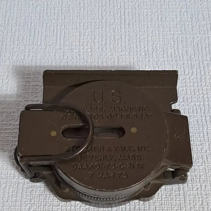 [BUNJANG] Vintage US Military Lensatic Compass Metal Case 1978 / 미군용품 [ 군용 나침반 ] US 근대사 수집품