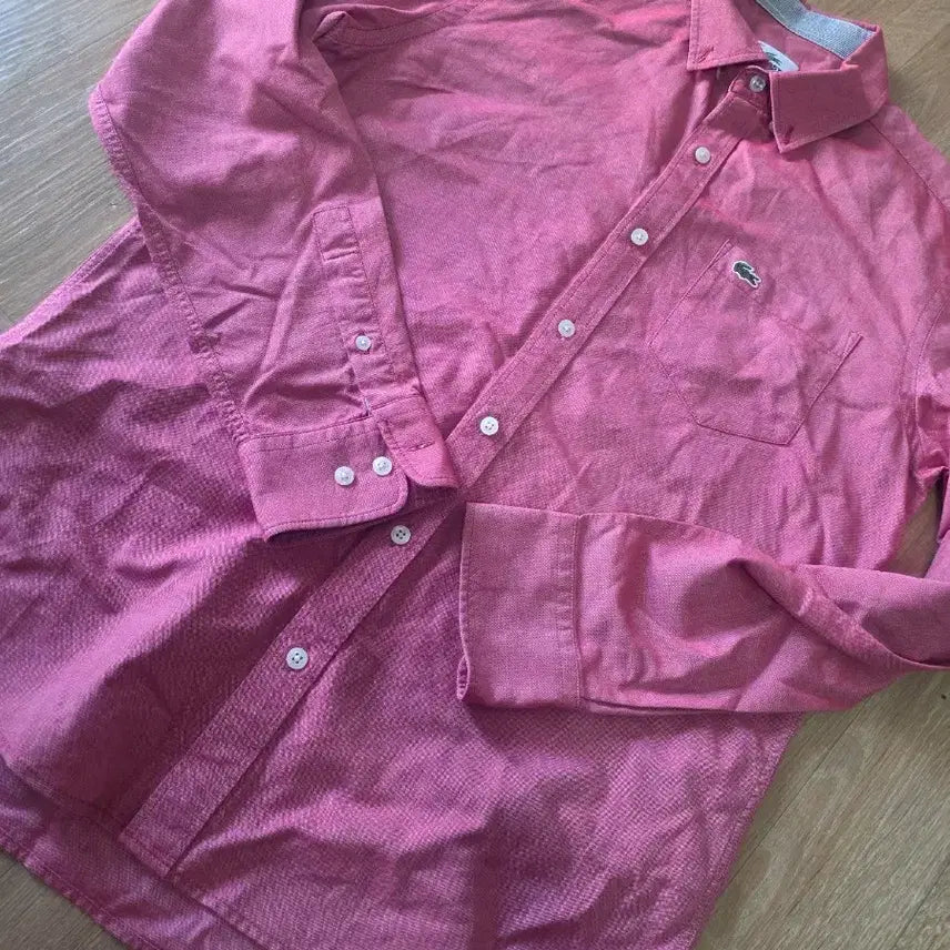 [BUNJANG] Lacoste Pink Shirt / 라코스테 셔츠 핑크