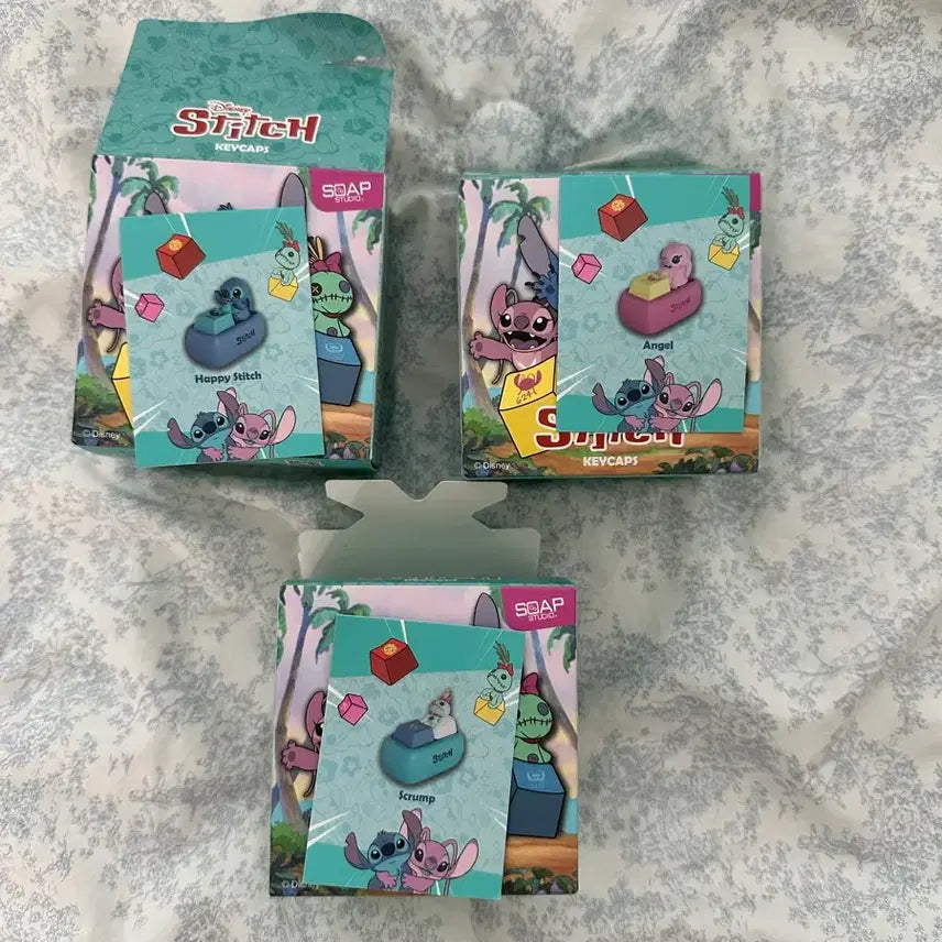 [BUNJANG] Tinyvill Disney Stitch Keycap Random Keyring / [타이니빌] 디즈니 스티치 키캡 랜덤 키링