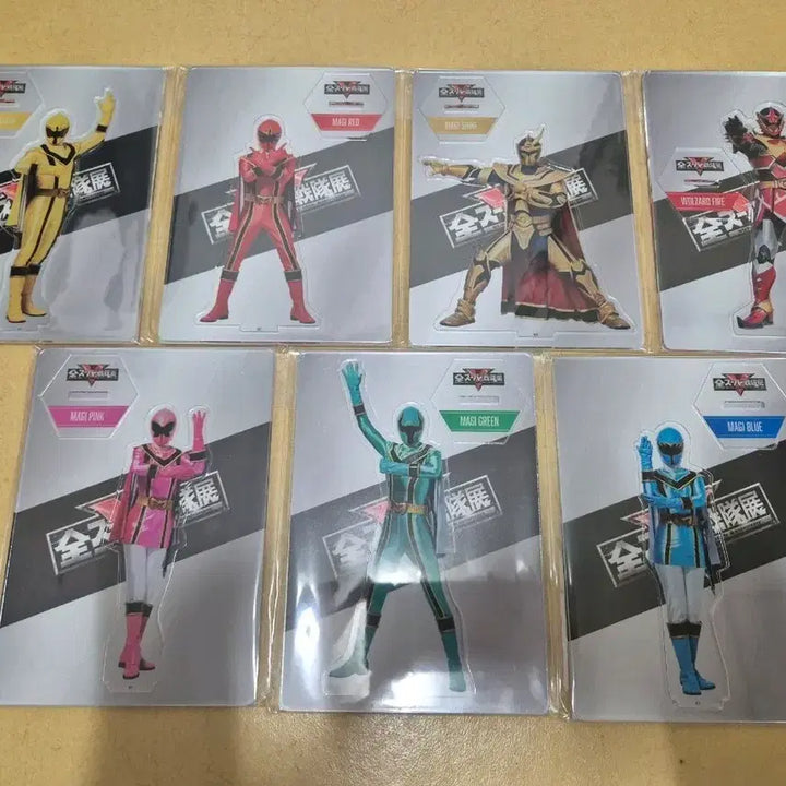[BUNJANG] Magiranger Acrylic Stand Bundle Set (Sealed) / 택포)미개봉 파워레인저 매직포스 마지렌쟈 아크릴 스탠드
