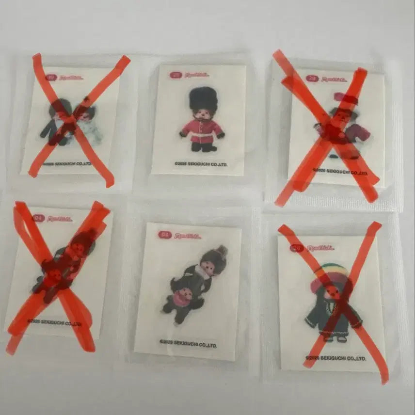 [BUNJANG] Monchhichi Sticker Collection / 몬치치 과일젤리 띠부실 판매