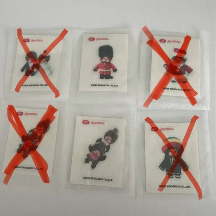 [BUNJANG] Monchhichi Sticker Collection / 몬치치 과일젤리 띠부실 판매