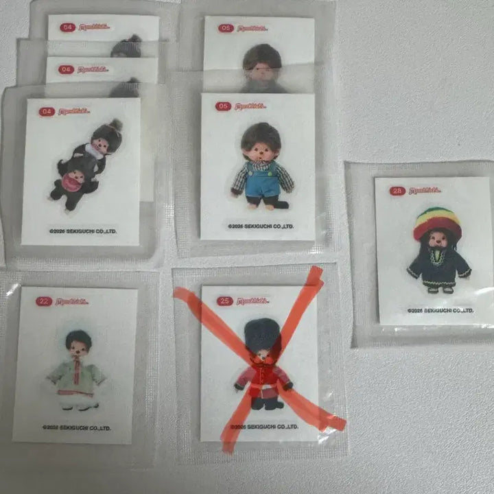 [BUNJANG] Monchhichi Sticker Collection / 몬치치 과일젤리 띠부실 판매