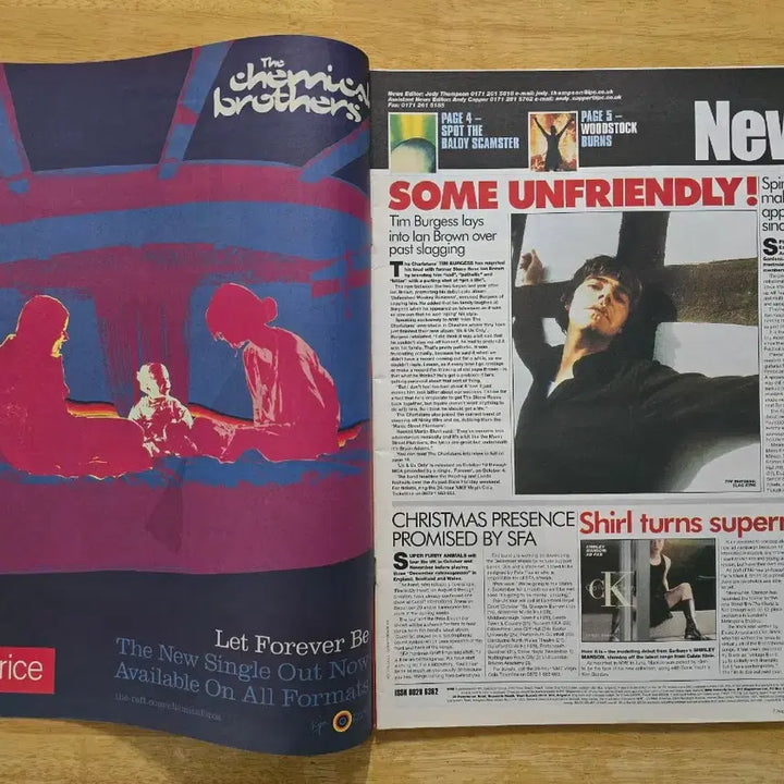 [BUNJANG] The Charlatans NME Large Magazine (August 1999) / 매거진 The Charlatans 살라탄스 NME 라지 매거진