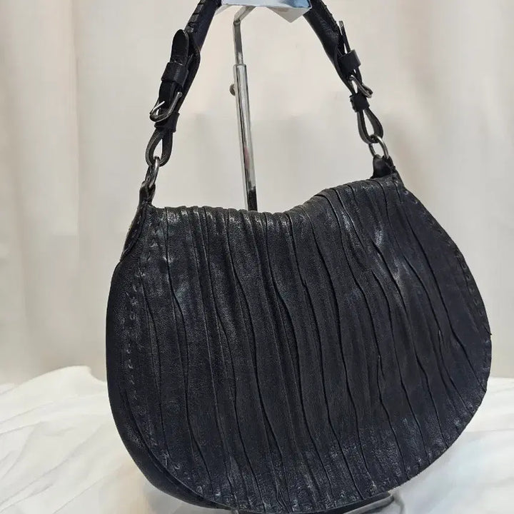 [BUNJANG] Henry Beguelin Pleated Leather Hobo Shoulder Bag - Made in Italy / 정품] 헨리베이글린 플리츠 레더 호보백(이탈리아 장인 수제백)