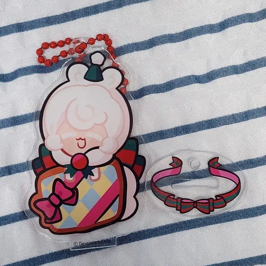 [BUNJANG] Cookie Run Cream Puff Cookie Acrylic Stand &amp; Keyring / 쿠키런 생크림담비 아크릴