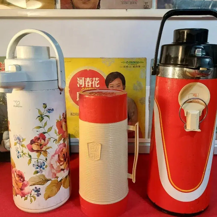 [BUNJANG] Vintage Thermos Flask Set (3 pcs) / 근대 보온병 3점