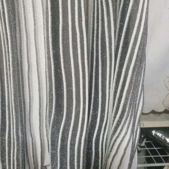 [BUNJANG] Bernice Knit Pleated Skirt Silver / 베르니스     니트  주름 치마
