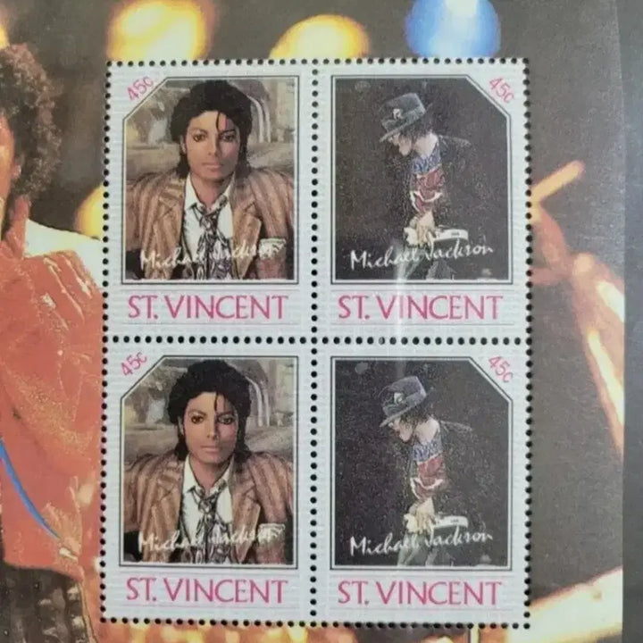 [BUNJANG] Michael Jackson 1985 US Pop Singer Stamp (45C) / 1985년 미국팝 가수 마이클잭슨 우표 (45C)