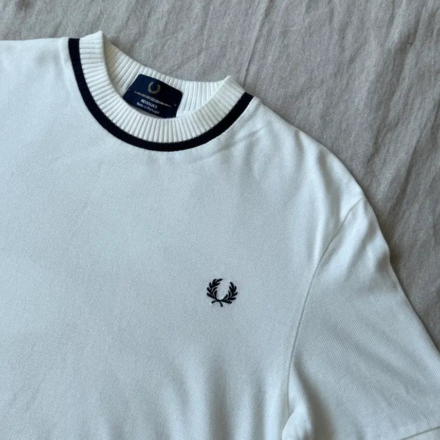 [BUNJANG] Fred Perry Round Cotton T-Shirt / 프레드페리 라운드 코튼 반팔 M