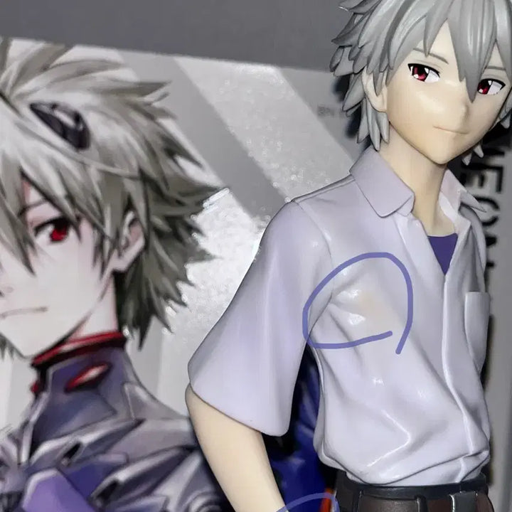 [BUNJANG] Ichiban Kuji Nagisa Kaworu Figure D Prize &amp; Neon Genesis Evangelion Vol. 6 / 카오루 제일복권 이치방 쿠지 d상 피규어 + 에반게리온 6권