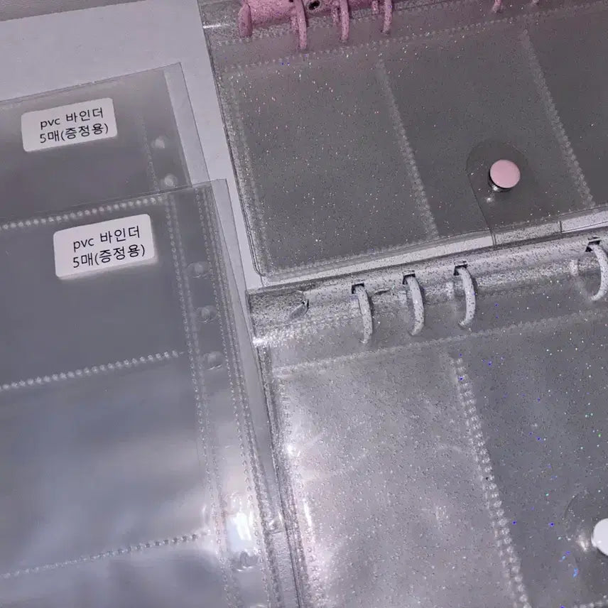 [BUNJANG] 3-Ring Binder Set (2 pieces) with 50 Double-Sided Sleeves / (앙면속지 50p) 3단 바인더 2개세트