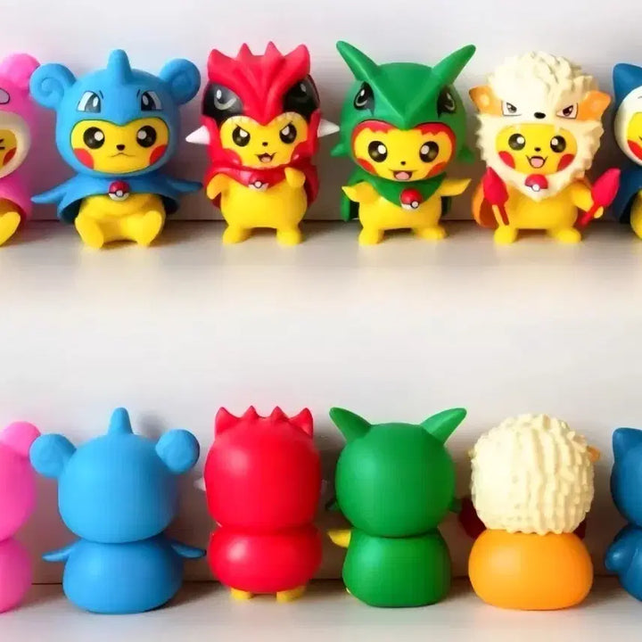 [BUNJANG] Pokemon Pikachu Cosplay Figure 6-Piece Set (Sealed) / 포켓몬스터 코스프레 피카츄 피규어 미개봉 6종 세트로 일괄 판매합니다.