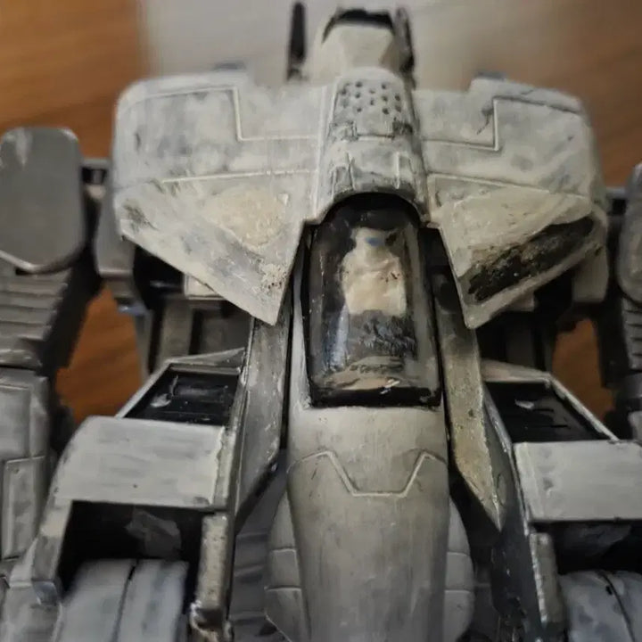 [BUNJANG] 1980s Takatoku Macross 3-Transformation Robot (Weathering Paint) / 80년대 타카토쿠 마크로스  초합금? 3단변신 웨더링 도색
