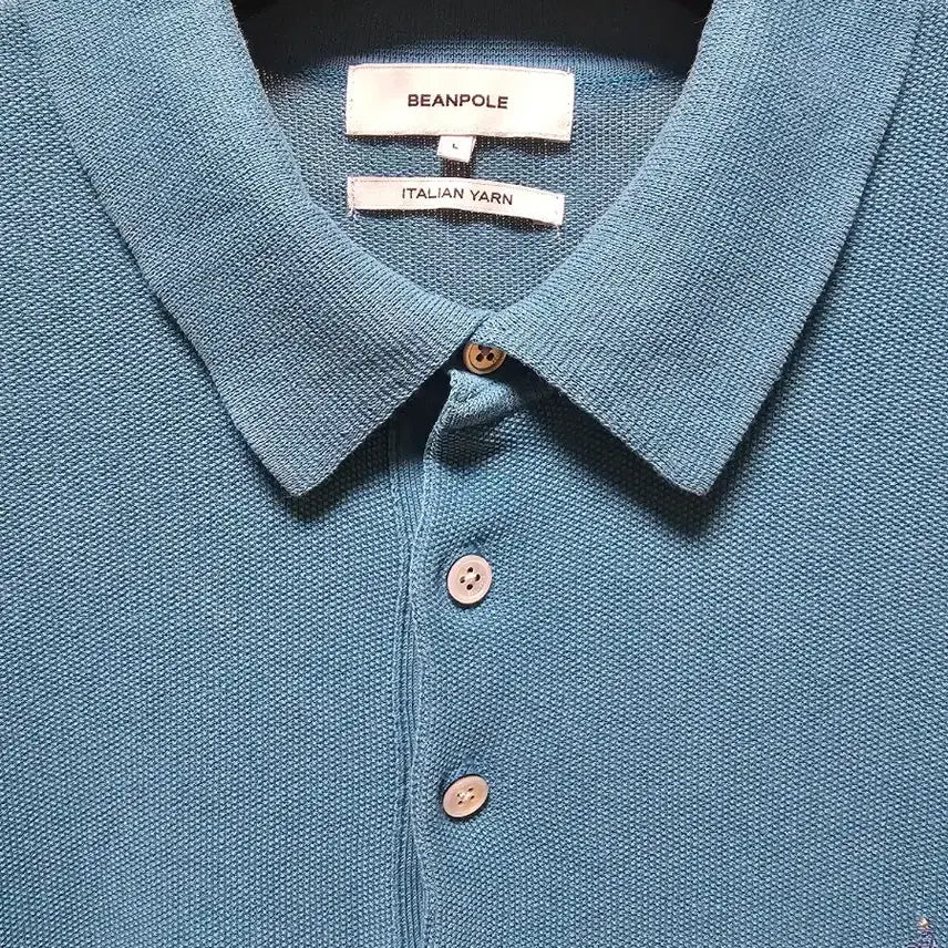 [BUNJANG] Beanpole Knit Cotton Blue L / 빈폴 니트 코튼 L